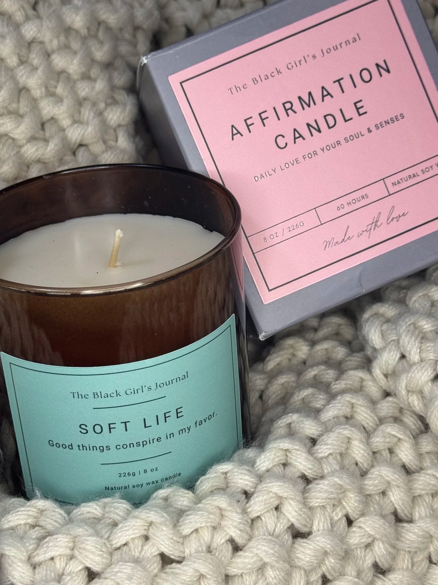 Affirmation Candle: The SOFT LIFE Candle