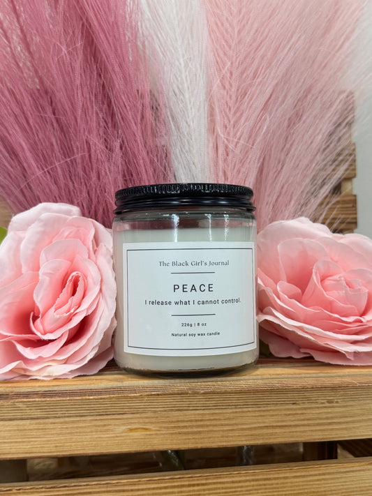 Affirmation Candle: The PEACE Candle