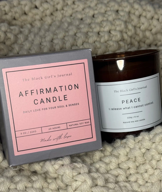 Affirmation Candle: The PEACE Candle
