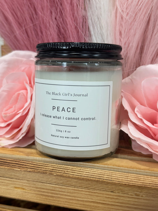 Affirmation Candle: The PEACE Candle